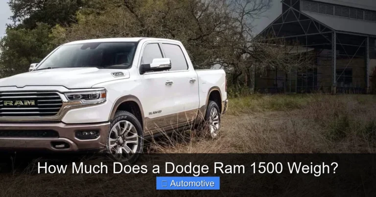 How Much Does a Dodge Ram 1500 Weigh?