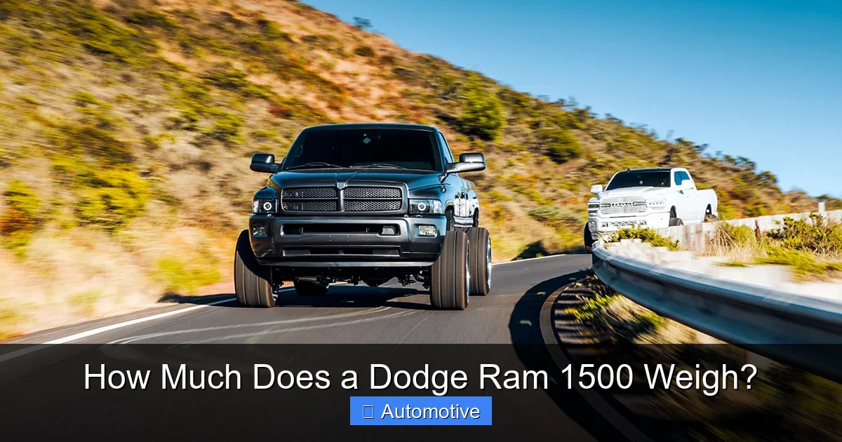 How Much Does a Dodge Ram 1500 Weigh?