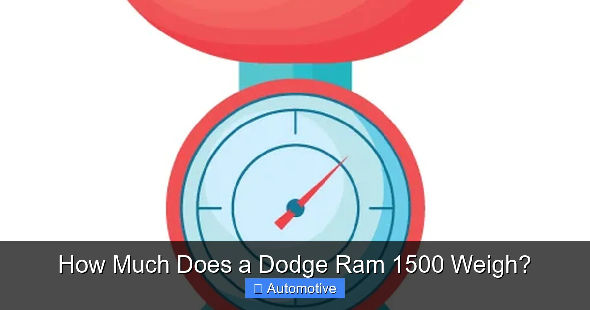 How Much Does a Dodge Ram 1500 Weigh?