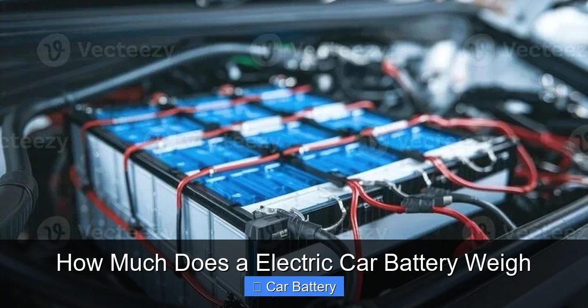 How Much Does a Electric Car Battery Weigh