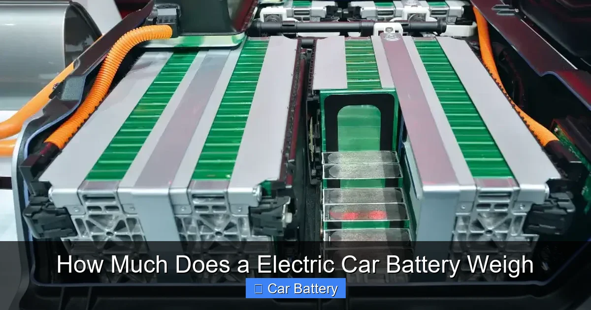 How Much Does a Electric Car Battery Weigh
