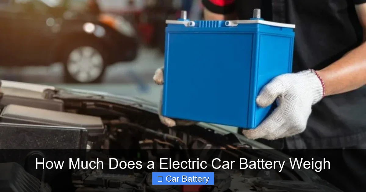 How Much Does a Electric Car Battery Weigh