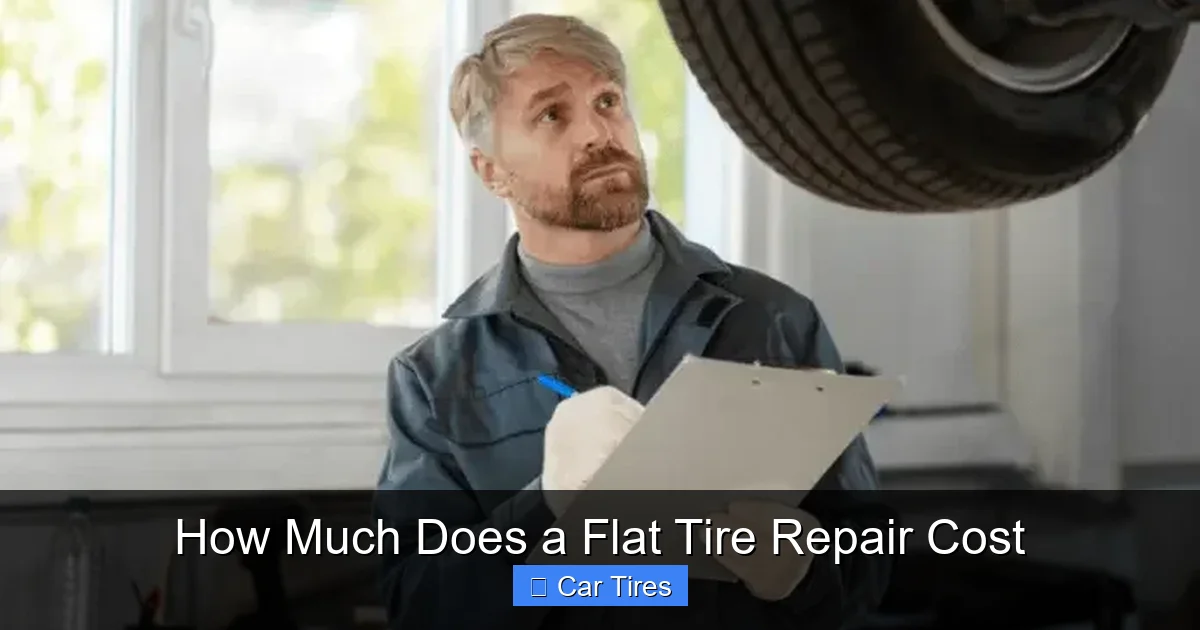 How Much Does a Flat Tire Repair Cost