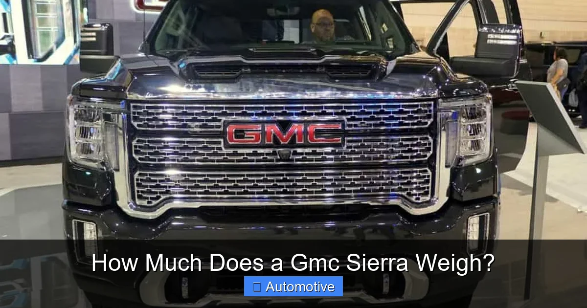 How Much Does a Gmc Sierra Weigh?