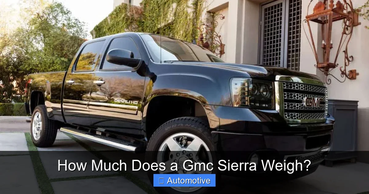 How Much Does a Gmc Sierra Weigh?