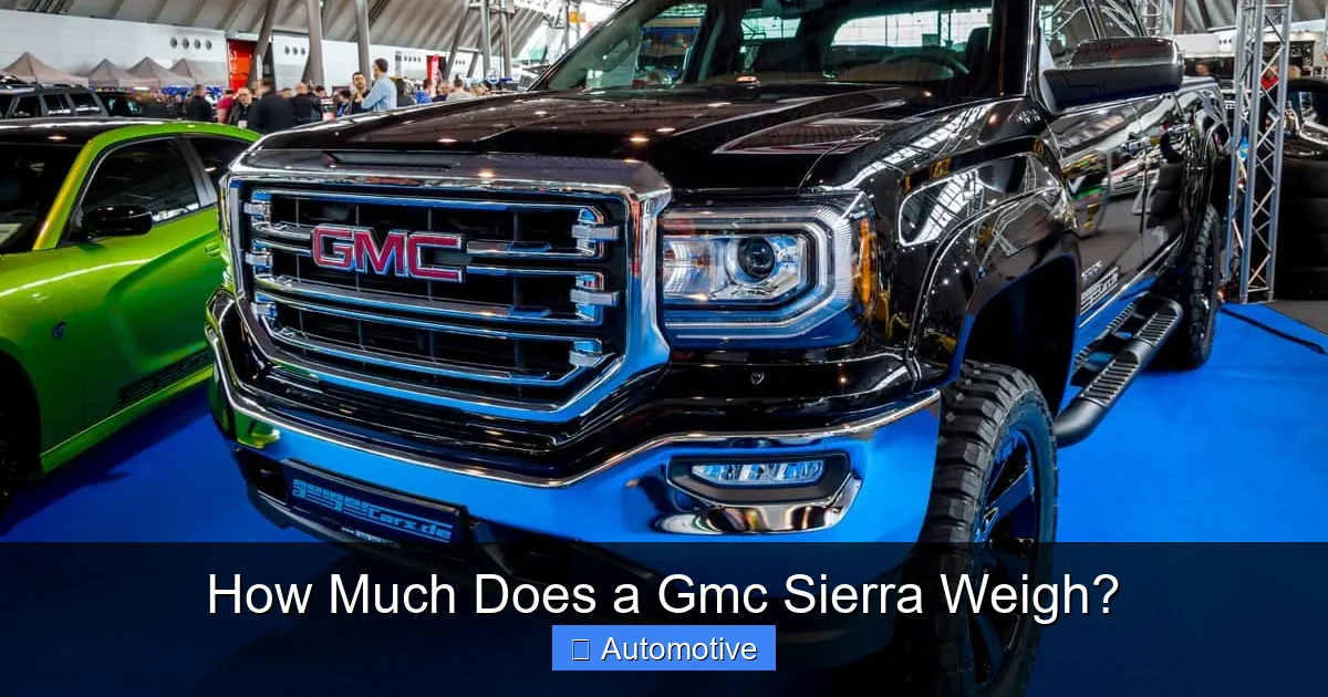 How Much Does a Gmc Sierra Weigh?