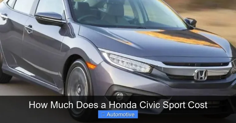 How Much Does a Honda Civic Sport Cost
