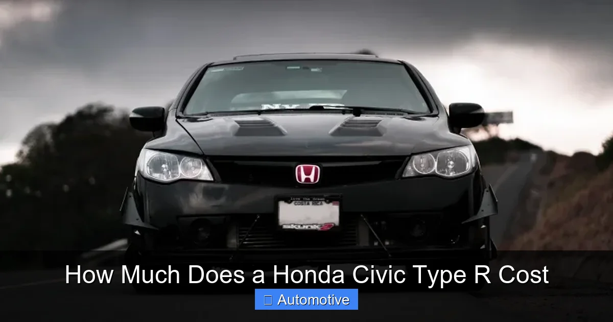 How Much Does a Honda Civic Type R Cost