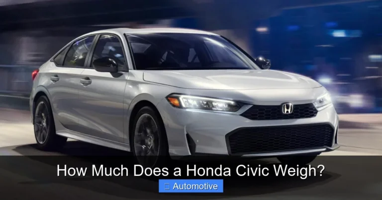 How Much Does a Honda Civic Weigh?