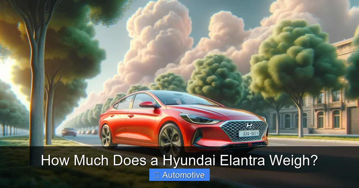 How Much Does a Hyundai Elantra Weigh?