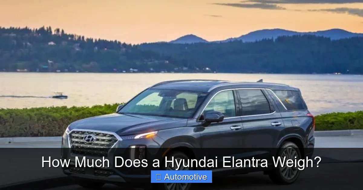How Much Does a Hyundai Elantra Weigh?