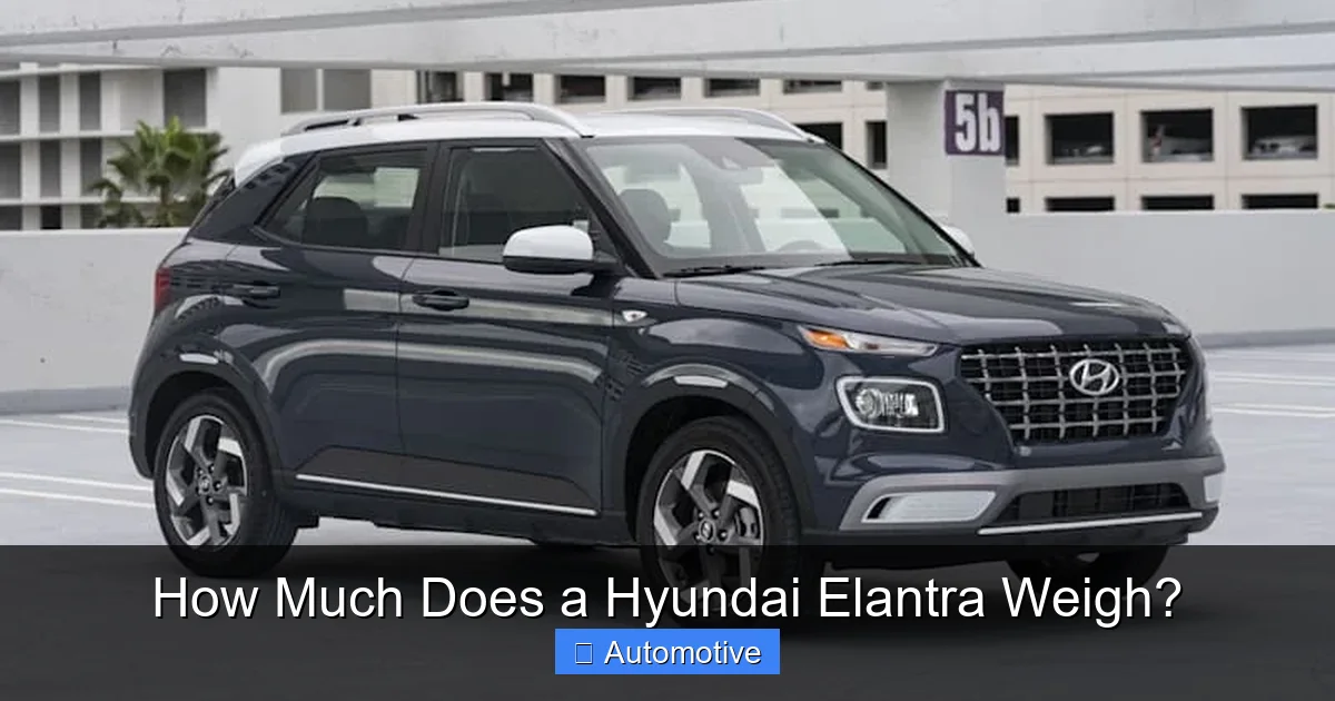 How Much Does a Hyundai Elantra Weigh?