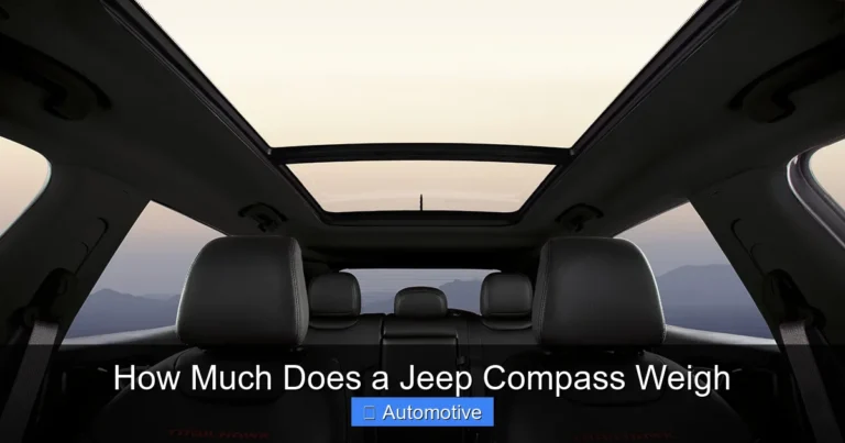 How Much Does a Jeep Compass Weigh
