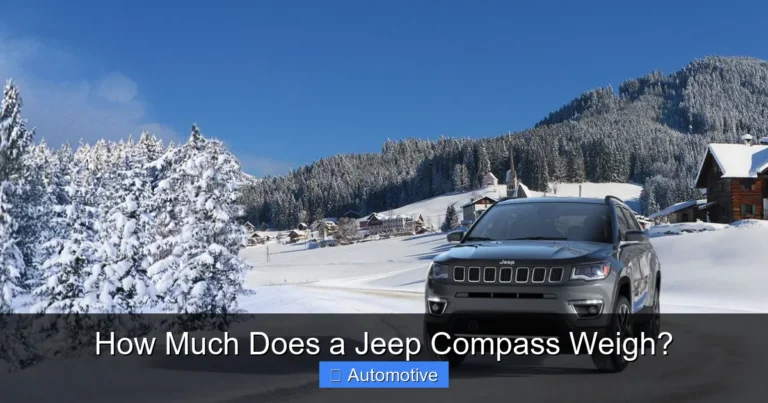 How Much Does a Jeep Compass Weigh?