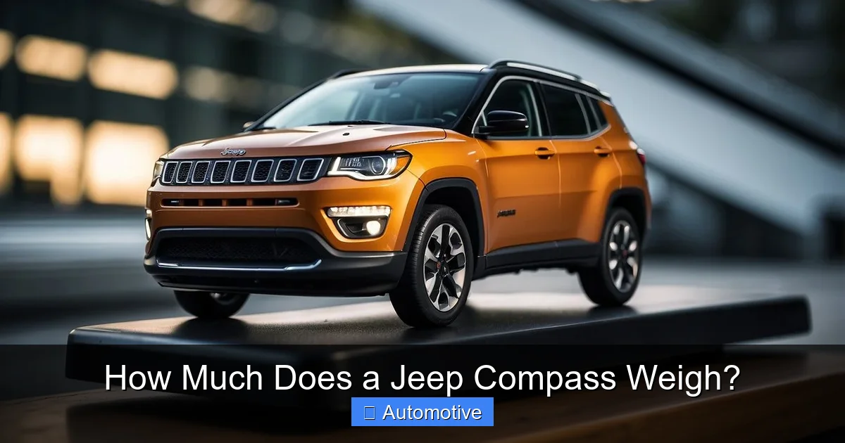 How Much Does a Jeep Compass Weigh?