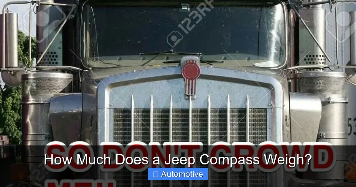 How Much Does a Jeep Compass Weigh?