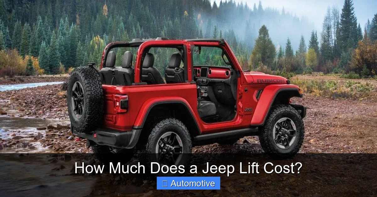 How Much Does a Jeep Lift Cost?