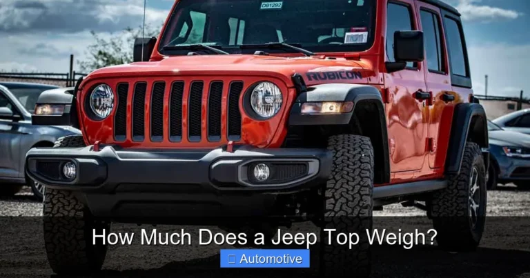 How Much Does a Jeep Top Weigh?