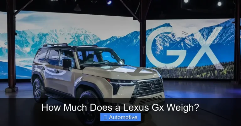 How Much Does a Lexus Gx Weigh?