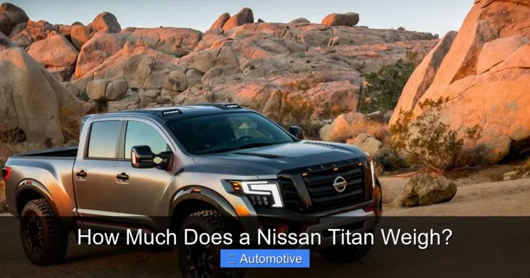 How Much Does a Nissan Titan Weigh?