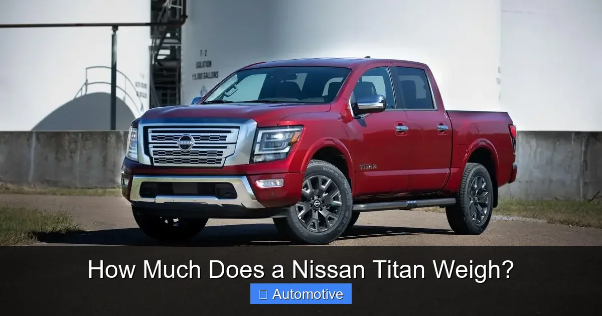 How Much Does a Nissan Titan Weigh?