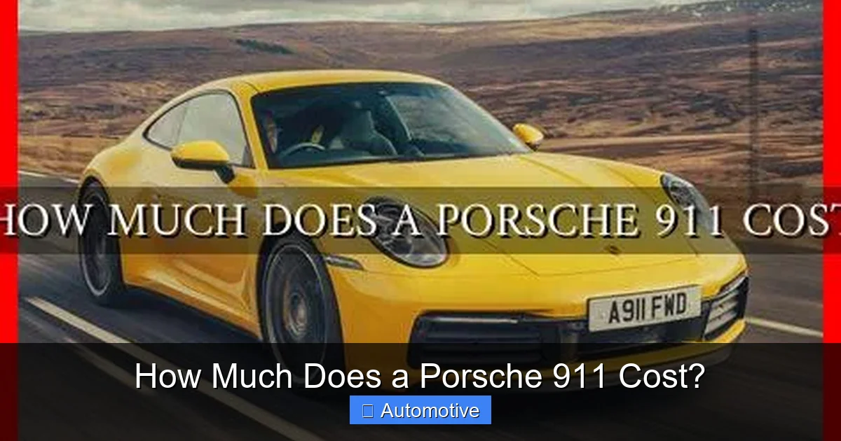 How Much Does a Porsche 911 Cost?
