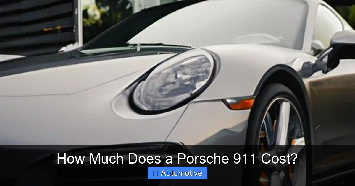 How Much Does a Porsche 911 Cost?