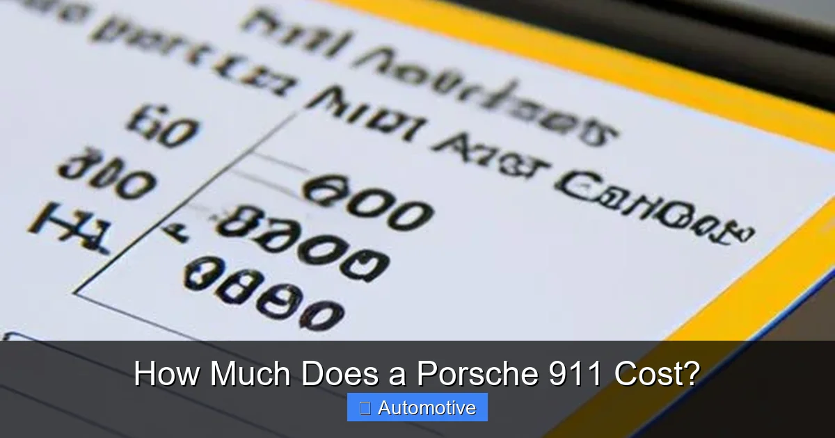 How Much Does a Porsche 911 Cost?