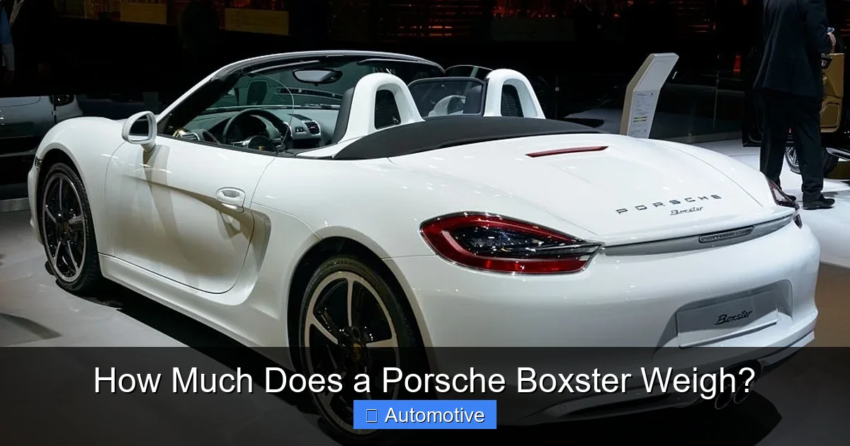 How Much Does a Porsche Boxster Weigh?