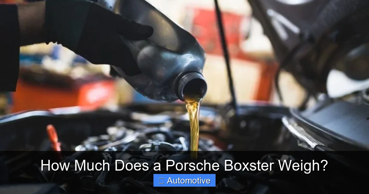 How Much Does a Porsche Boxster Weigh?