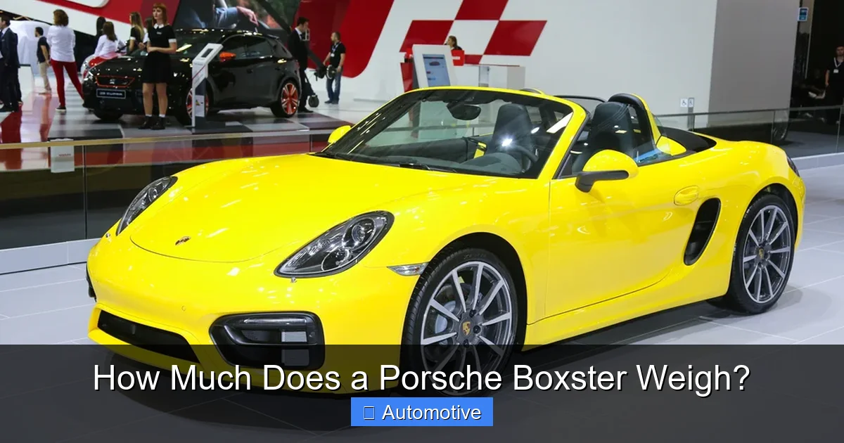 How Much Does a Porsche Boxster Weigh?