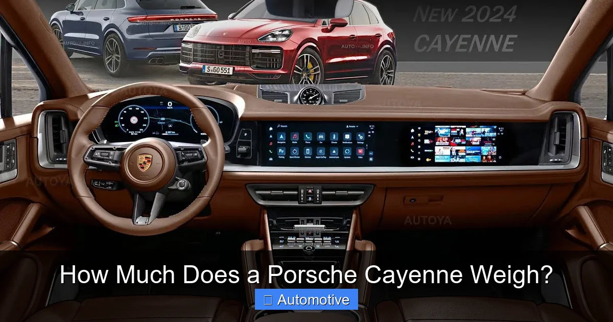 How Much Does a Porsche Cayenne Weigh?