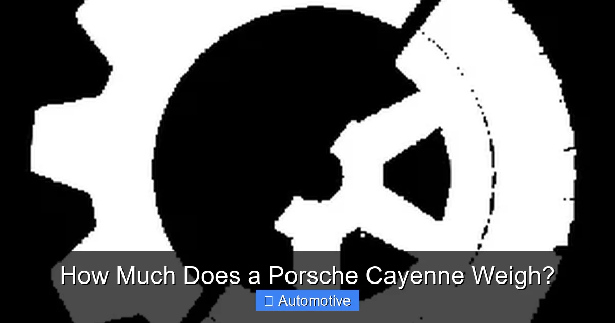 How Much Does a Porsche Cayenne Weigh?