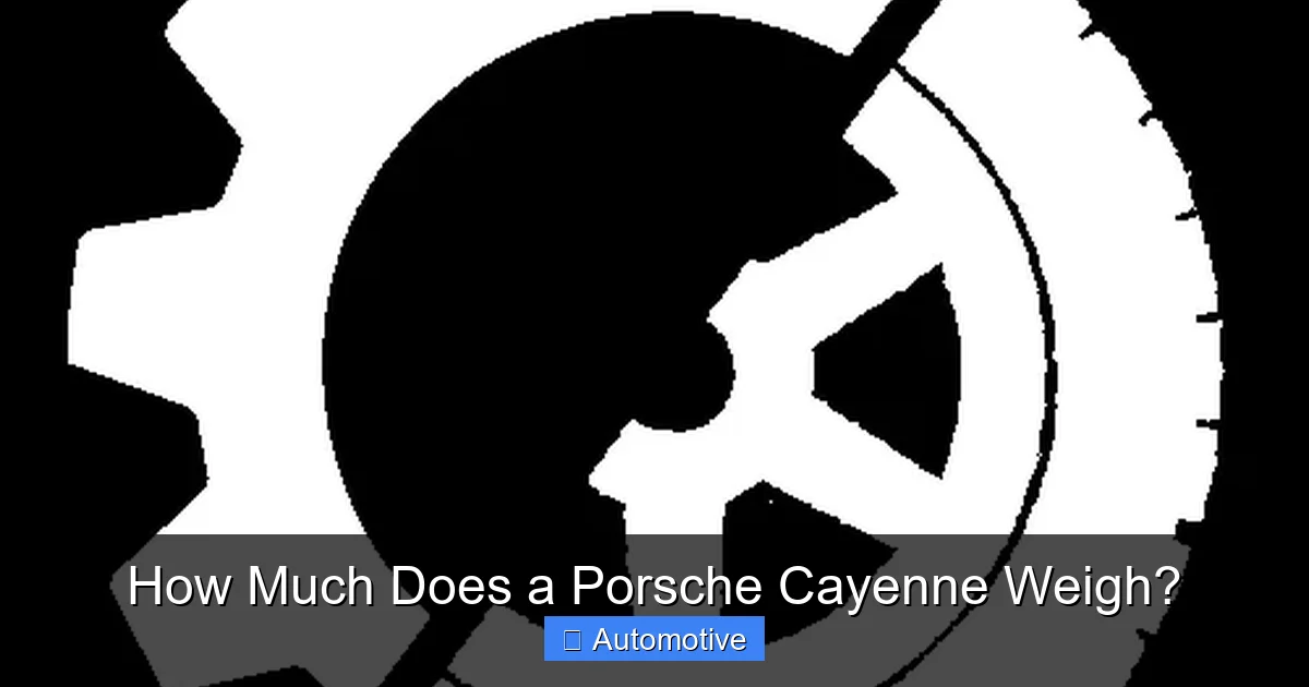 How Much Does a Porsche Cayenne Weigh?