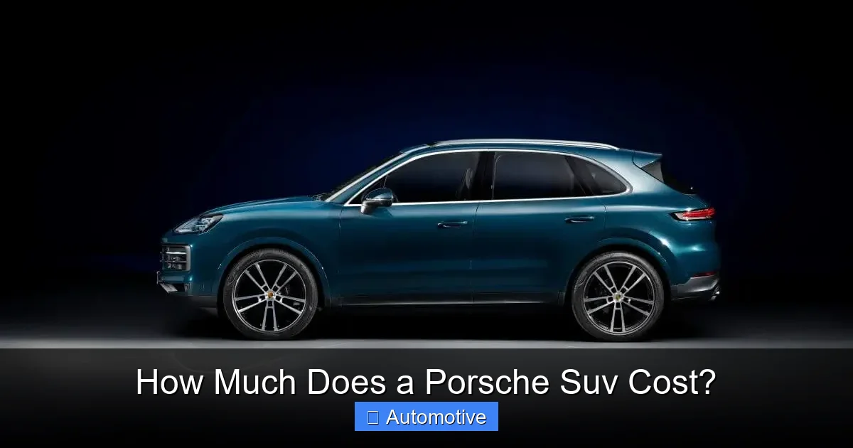 How Much Does a Porsche Suv Cost?