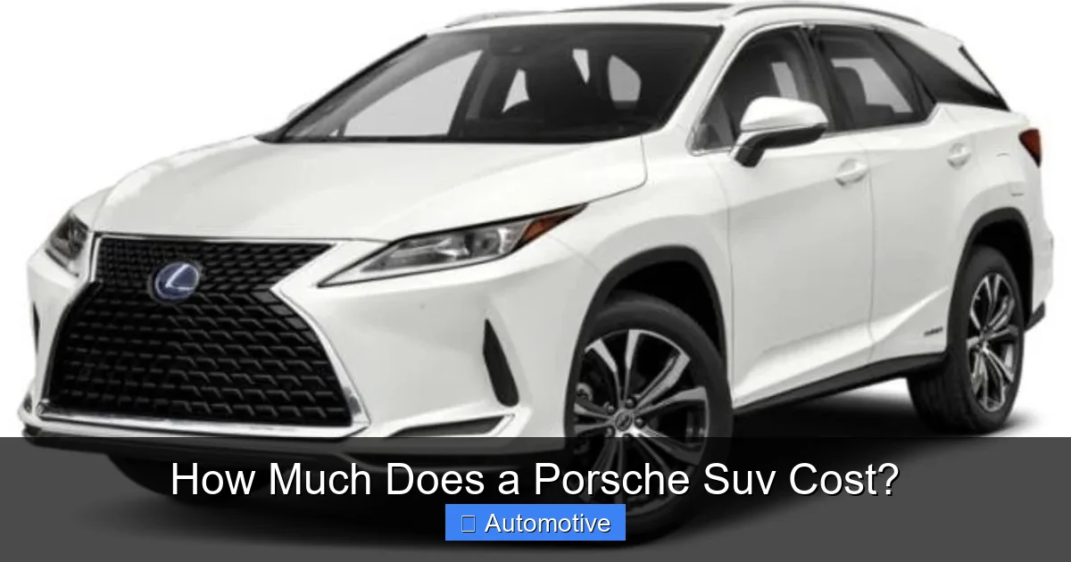 How Much Does a Porsche Suv Cost?