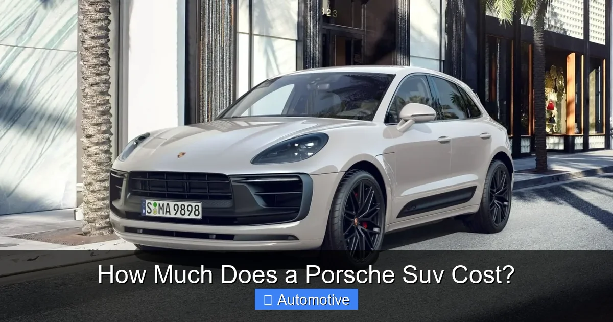 How Much Does a Porsche Suv Cost?