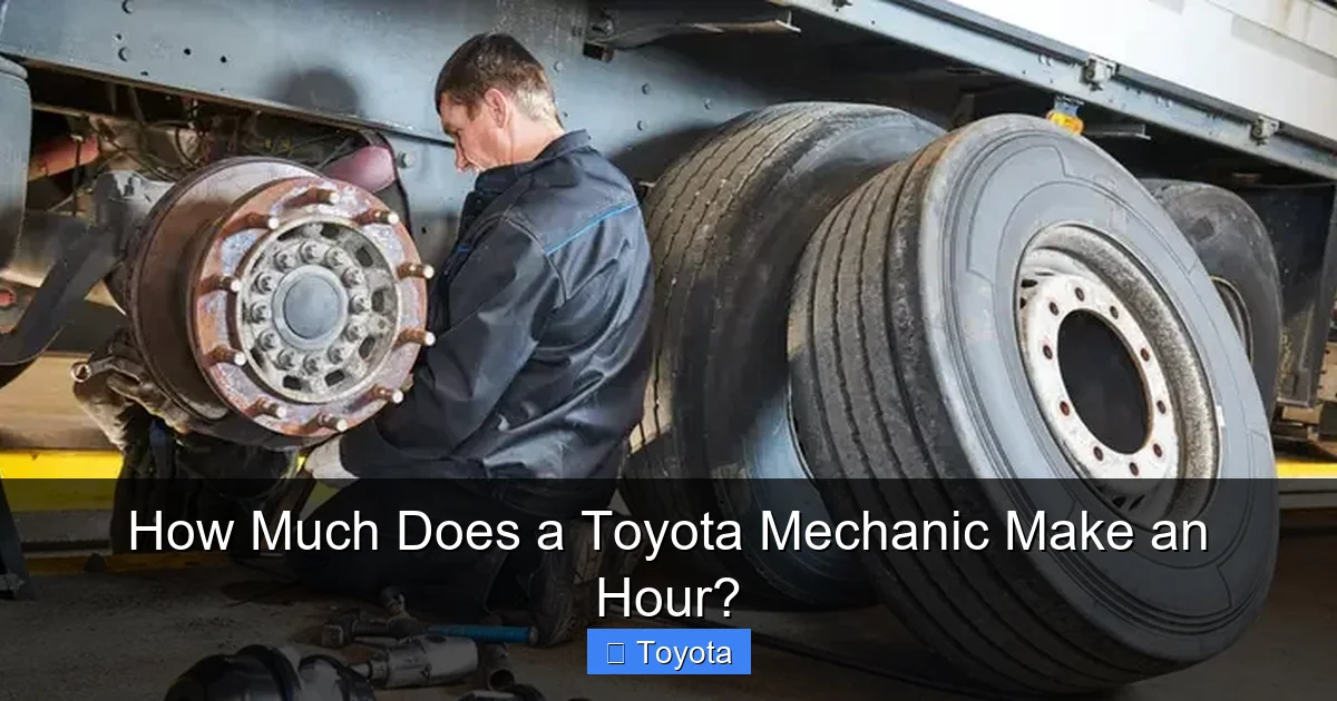 How Much Does a Toyota Mechanic Make an Hour?
