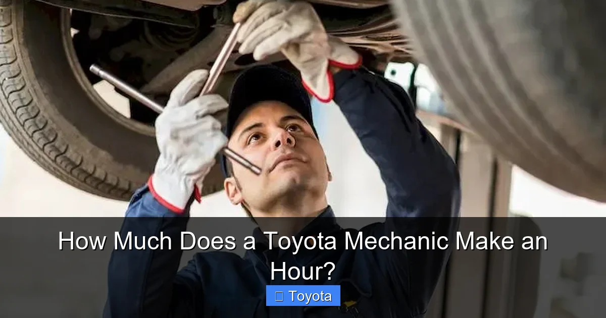 How Much Does a Toyota Mechanic Make an Hour?