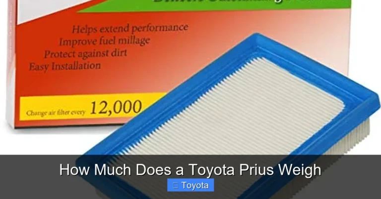 How Much Does a Toyota Prius Weigh