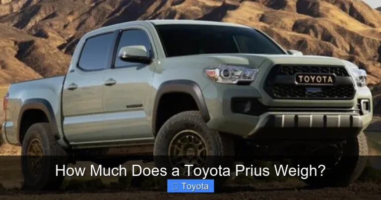 How Much Does a Toyota Prius Weigh?