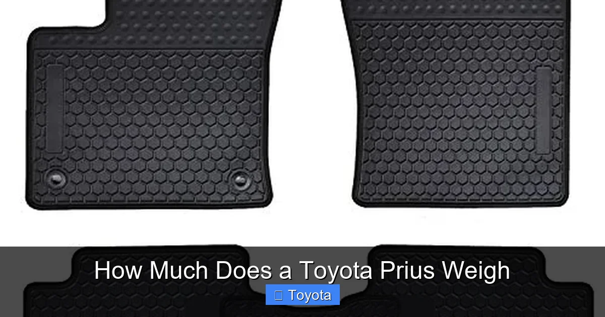 How Much Does a Toyota Prius Weigh