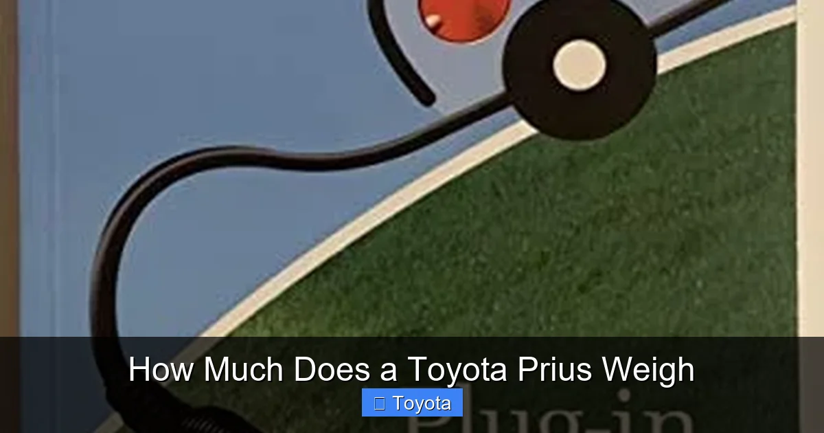 How Much Does a Toyota Prius Weigh
