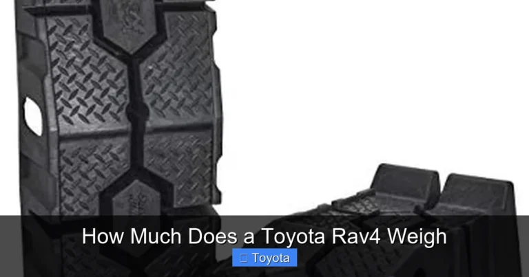 How Much Does a Toyota Rav4 Weigh