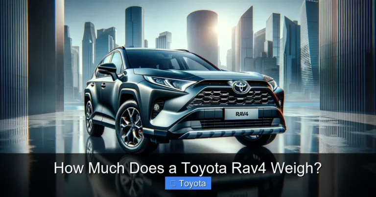 How Much Does a Toyota Rav4 Weigh?