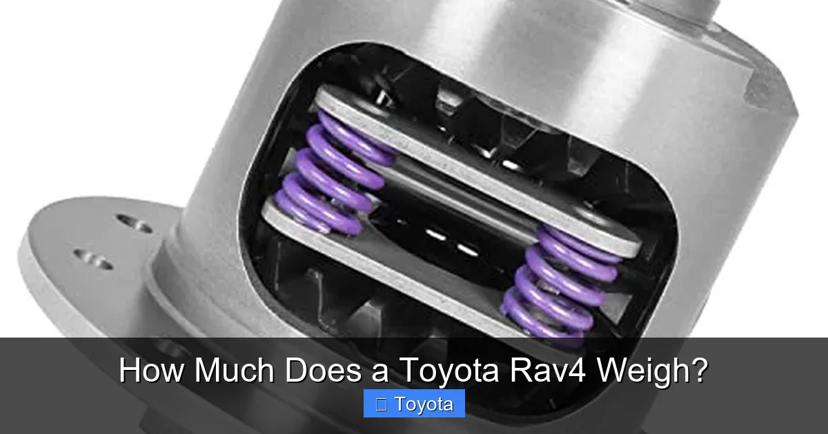 How Much Does a Toyota Rav4 Weigh?