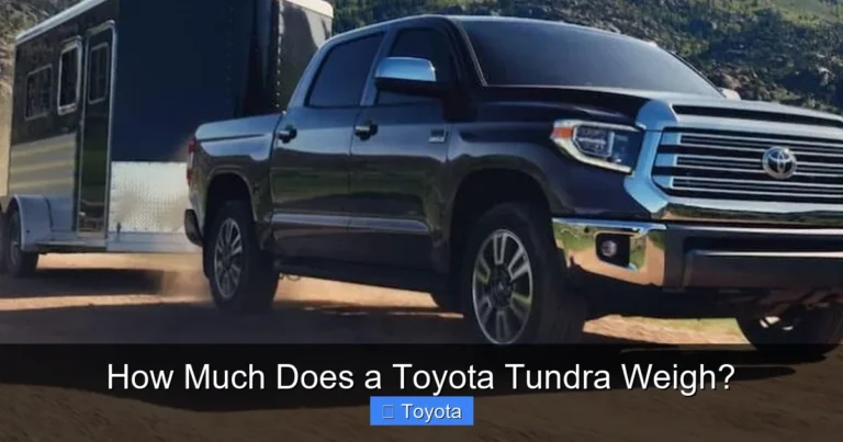 How Much Does a Toyota Tundra Weigh?