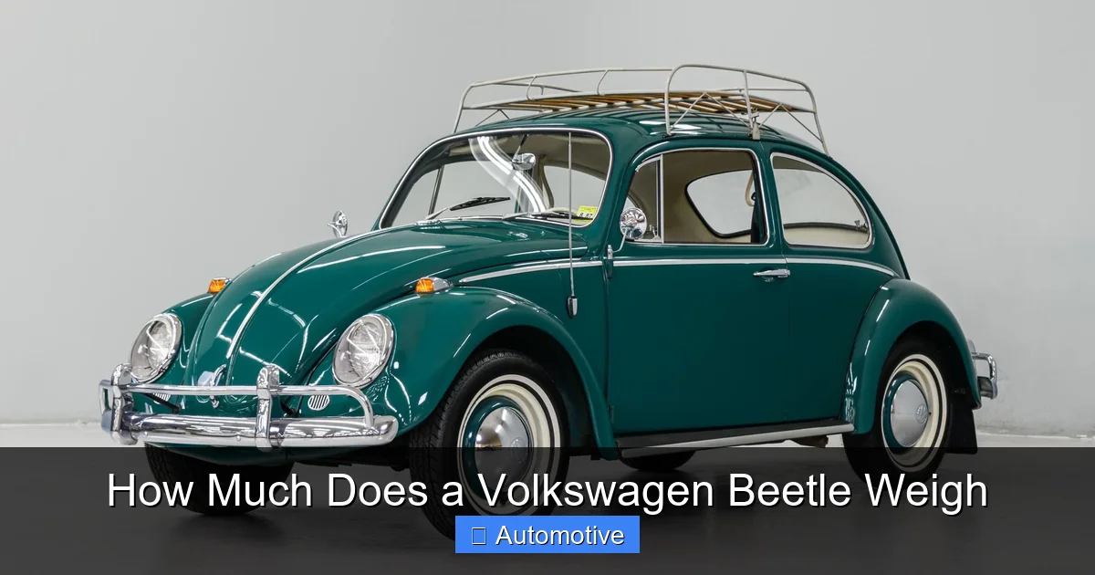 How Much Does a Volkswagen Beetle Weigh