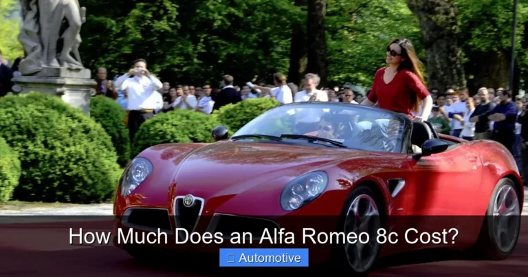 How Much Does an Alfa Romeo 8c Cost?