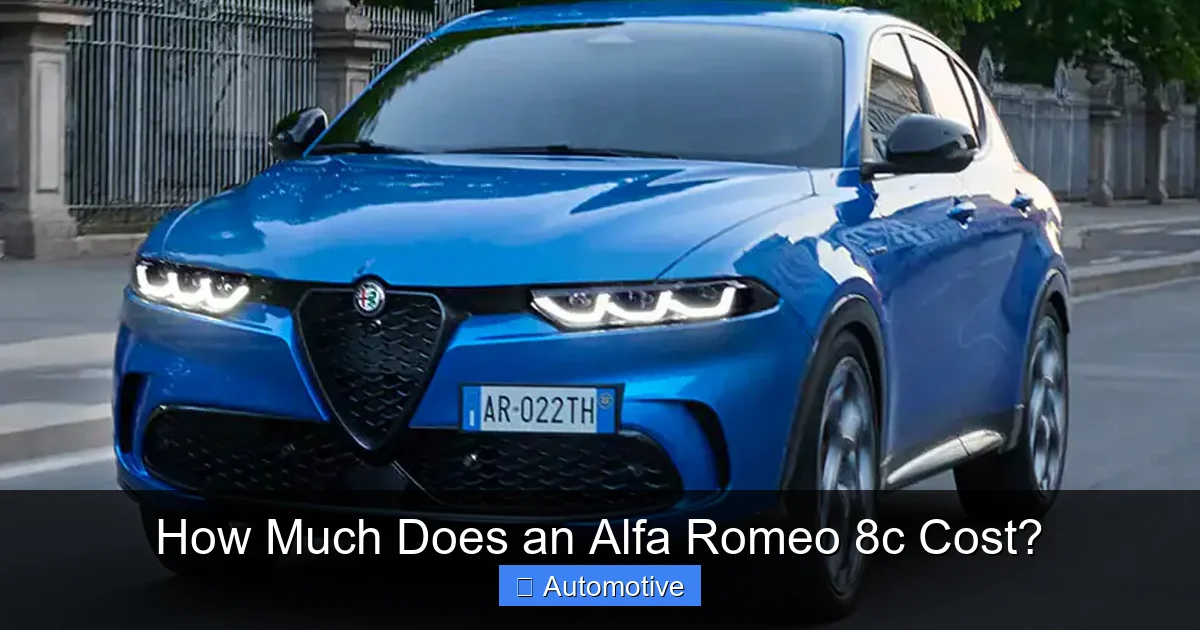 How Much Does an Alfa Romeo 8c Cost?